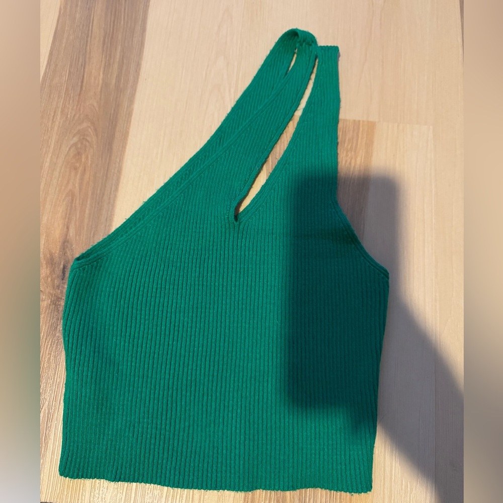 Asymmetrical Ribbed Women's Top